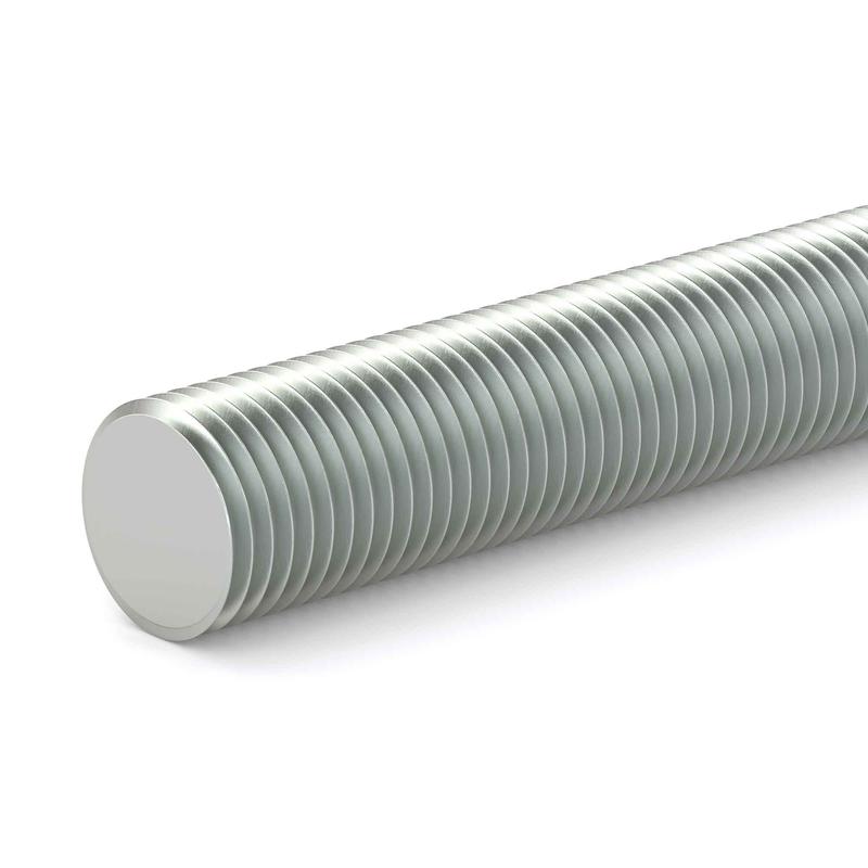 Tige filete en acier zingu, 1/2'' x 12''