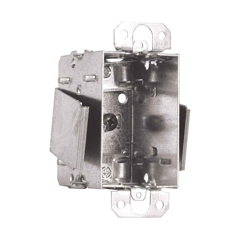 Bote lectrique rectangulaire regroupable pour (1) dispositif avec supports en ''U'', 2,5'' de profondeur (12,5po3)