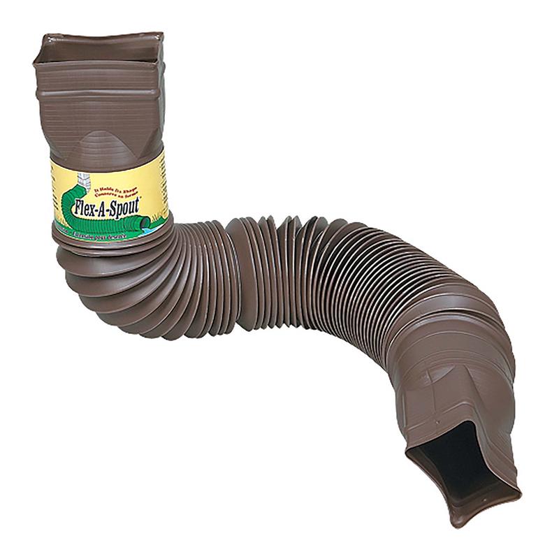 Rallonge pour descente de gouttire, brune