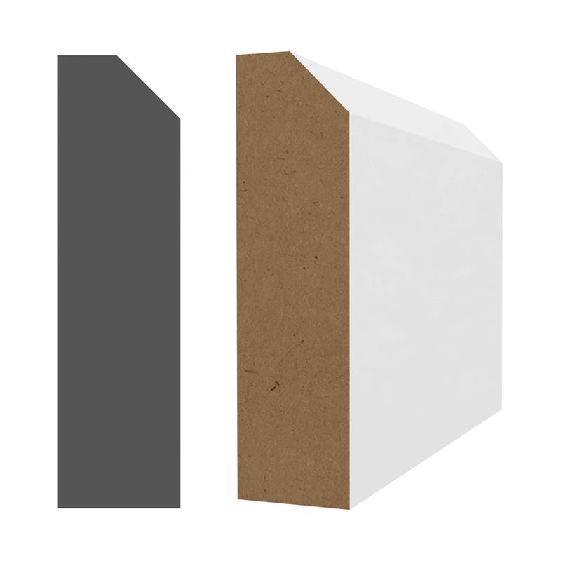 Cadrage en MDF avec apprt blanc 3/4" x 2-3/4" x 8'