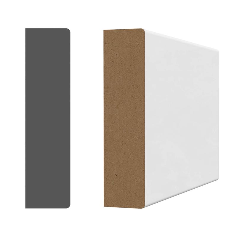 Cadrage en MDF avec apprt blanc 5/8" x 2-1/2'' x 14'-3''