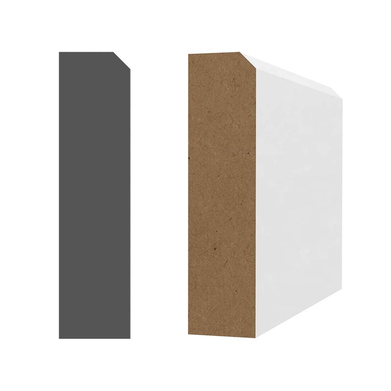 Cadrage en MDF avec apprt blanc 5/8" x 2-1/2" x 7'-1"
