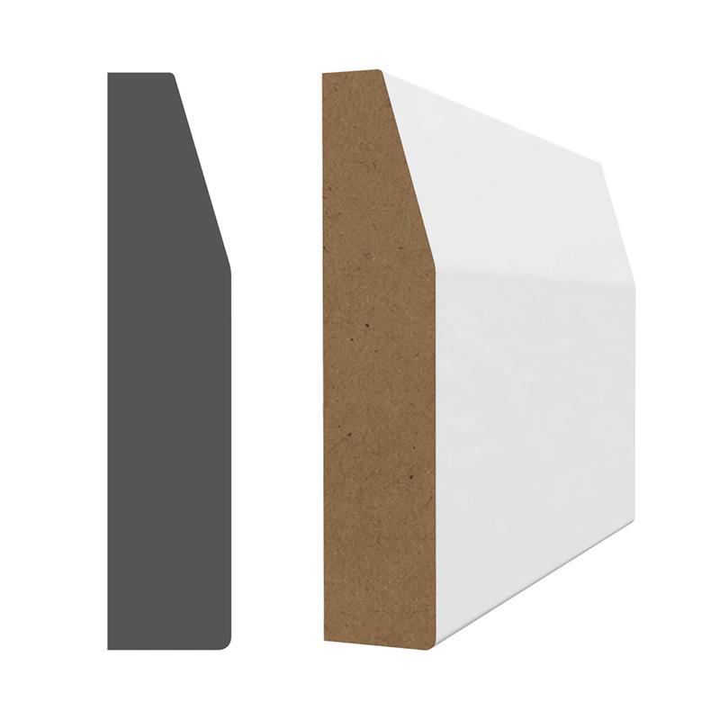 Cadrage en MDF avec apprt blanc 5/8'' x 2-3/4'' x 7'-1''