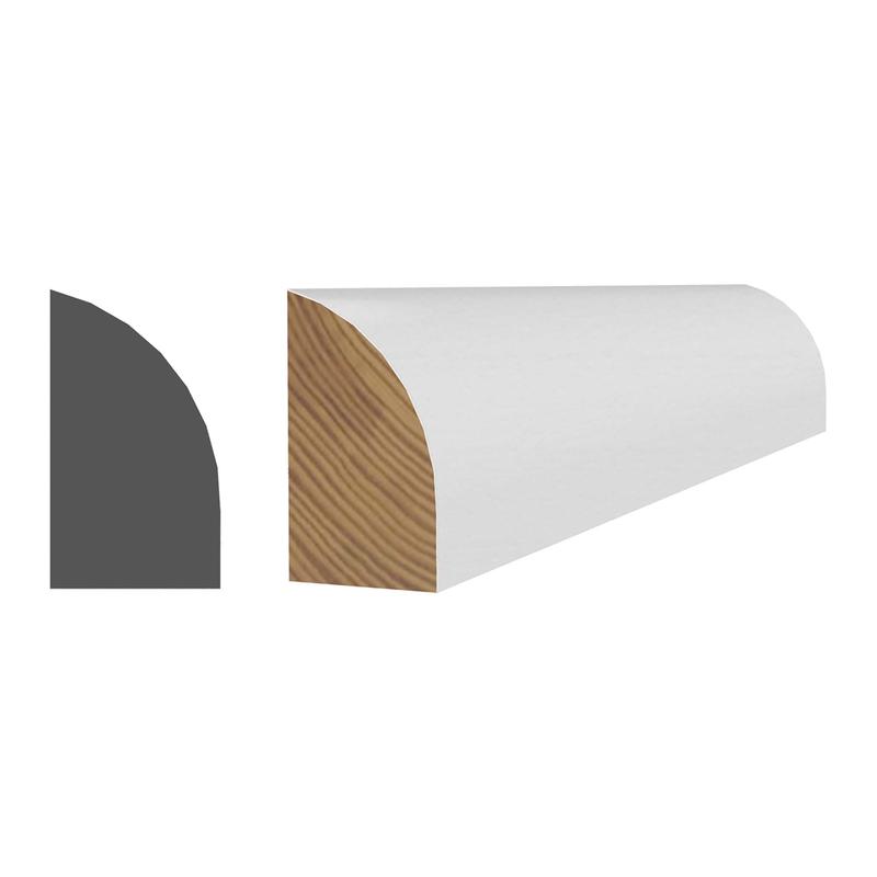 Quart-de-rond en pin joint apprt 7/16" x 11/16" x 8'