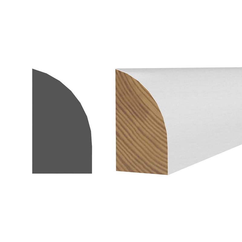 Quart-de-rond en pin slect 7/16'' x 11/16'' x 8'