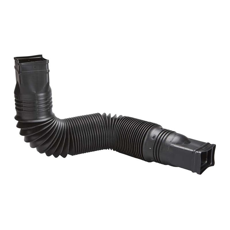 Rallonge pour descente de gouttire, noire