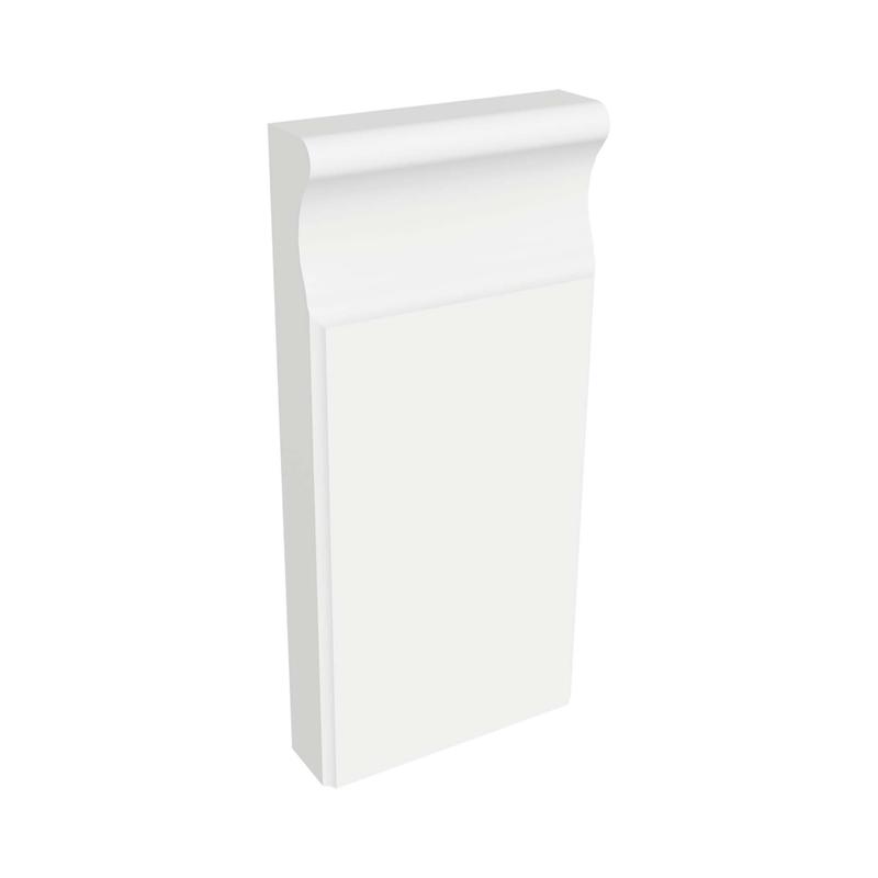 Socle en MDF avec apprt blanc 1'' x 3-3/4'' x 8"