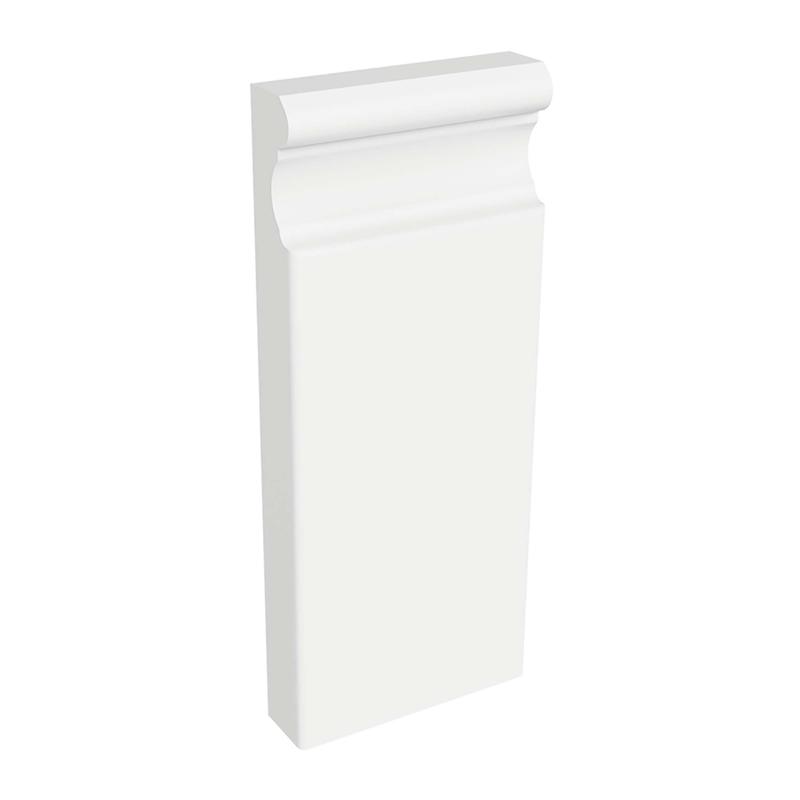Socle MDF avec apprt blanc 1" x 3-3/4" x 9"