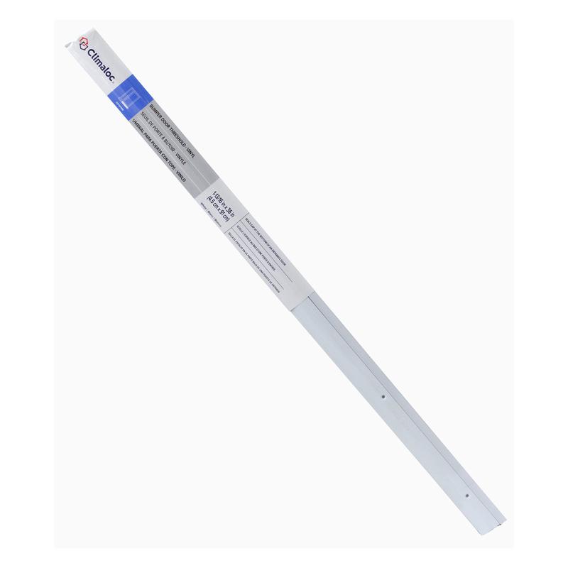 Seuil de porte butoir en vinyle avec insertion en vinyle 1,813x36po