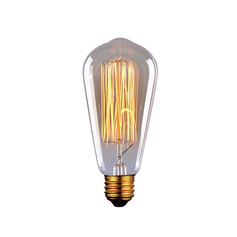 Ampoule Edison de style vintage, verre dor clair