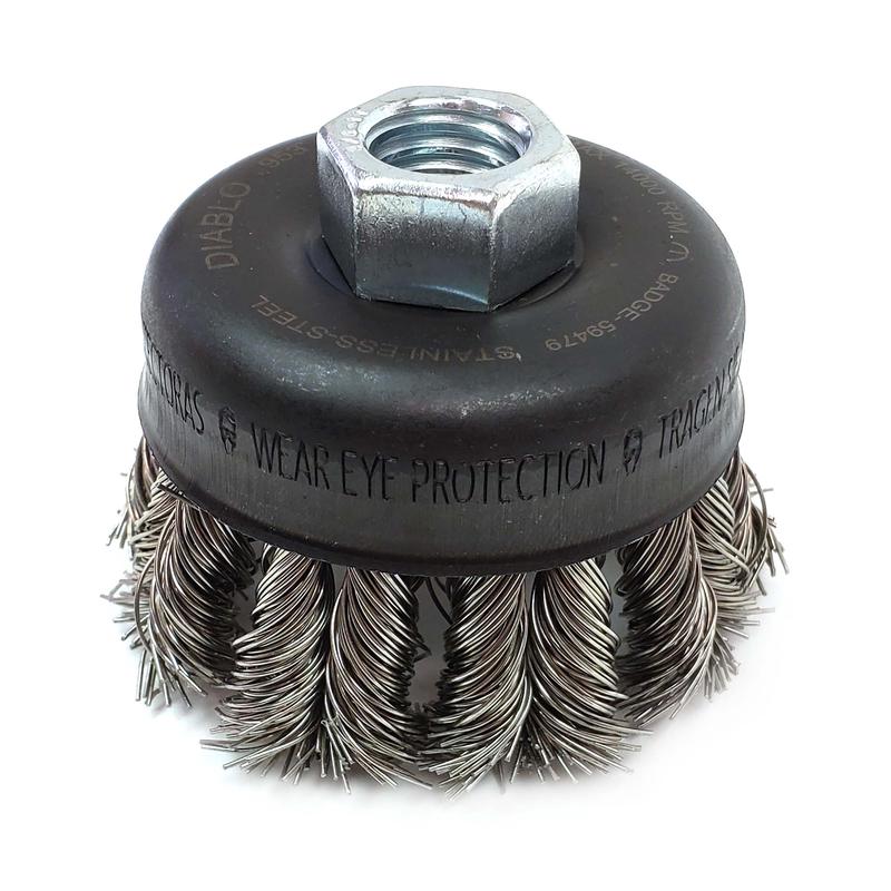 Brosse coupe  mches torsades Diablo 2-3/4" 5/8-11