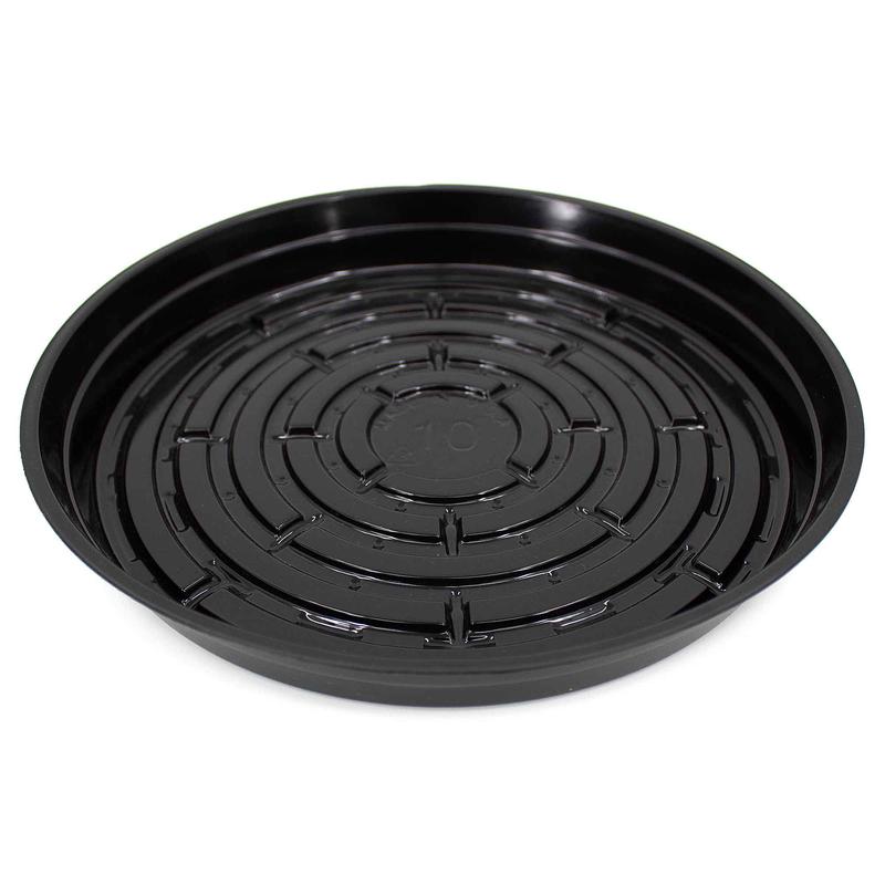 Soucoupe robuste en vinyle noir, 10"