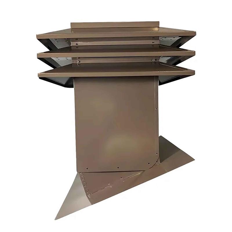 Ventilateur dentretoit OPTI-A312 rglable  3 ailettes pour toit inclin, brun