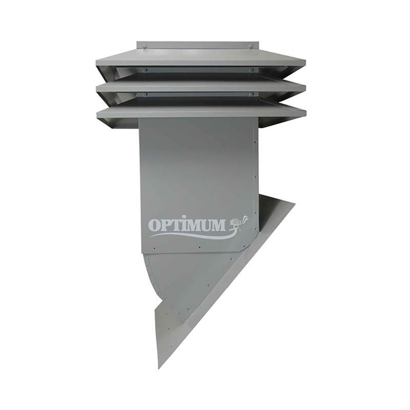 Ventilateur dentretoit OPTI-A312 rglable  3 ailettes pour toit inclin, gris