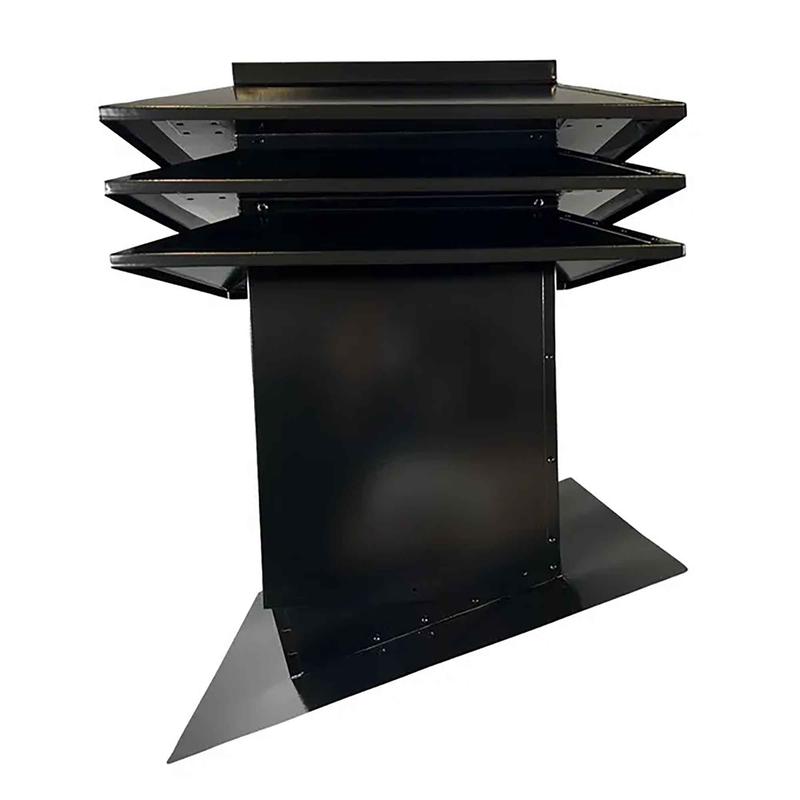 Ventilateur dentretoit OPTI-A312 rglable  3 ailettes pour toit inclin, noir