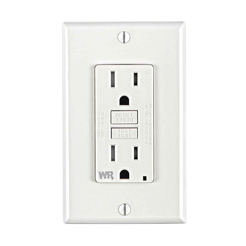 Prise  DDFT intemprise et inviolable de 15 A / 125 V, blanc