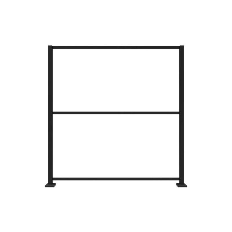 Structure en aluminium noir de 74'' x 71'' pour panneaux dcoratifs, 34'' x 68''