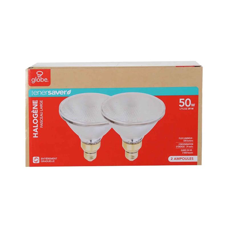Ampoule halogne PAR38 / 39 W / E26, 2 units