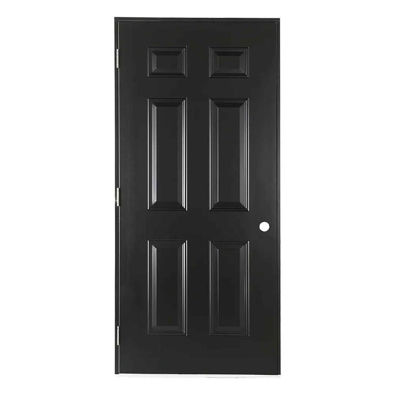 Porte d'acier avec cadrage de 36" x 1-1/4" x 4-5/8", ouverture  gauche vers lextrieur (noir)