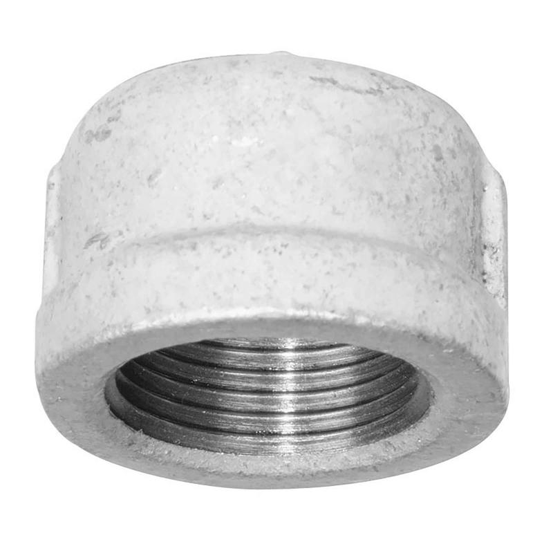 Raccord capuchon en fonte galvanise, 2"