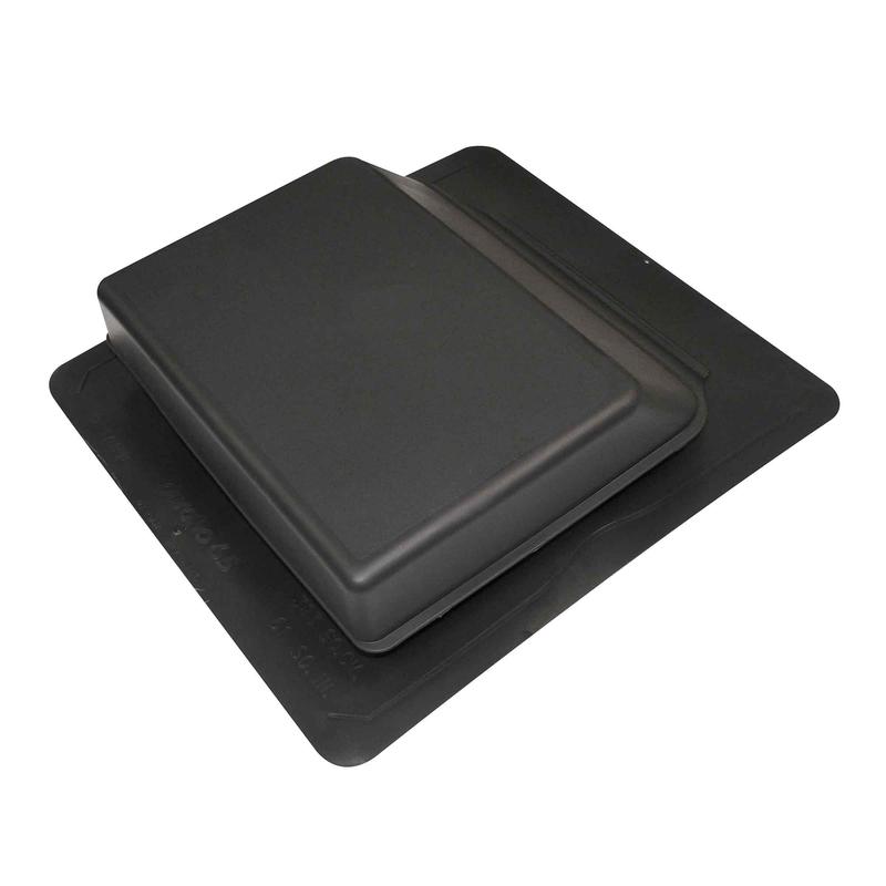 vent de toit Slantback inclin vers larrire de 17,25" x 18,25" x 4,14" (61pi), noir