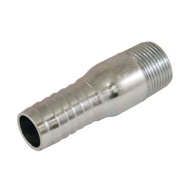 Adaptateur male a insertion en acier galvanis, 1-1/4"