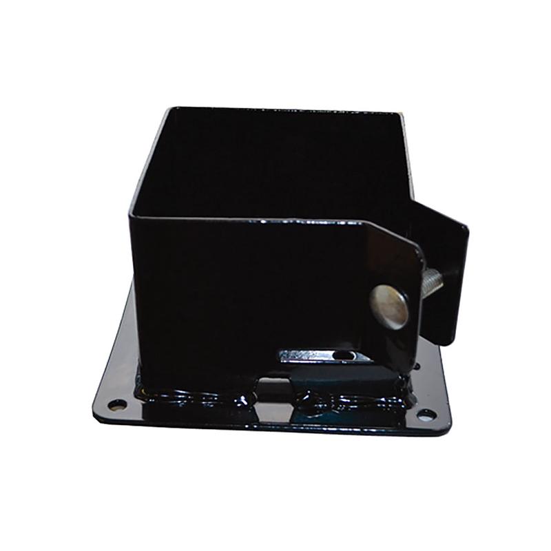 Base FIXBASE44 pour poteau de 4'' x 4'', noire