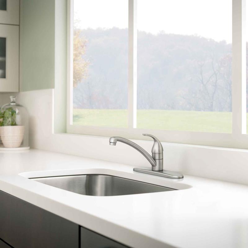 Robinet de cuisine Adler  1 poigne, acier inoxydable