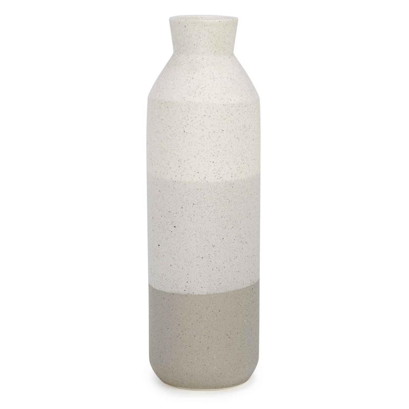 Vase en cramique  3 tons, 4" x7-1/2"