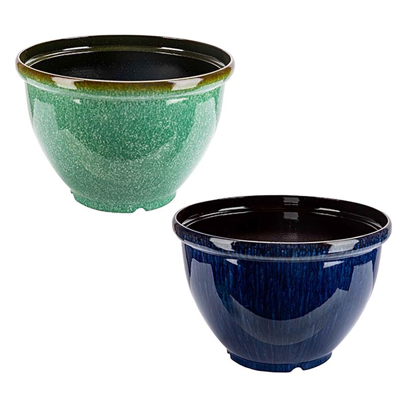 Pot rond  finition maille, 11,8' x 8'' (choix entre 2 couleurs)