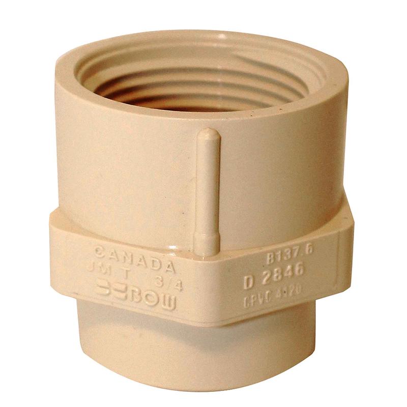Raccord CPVC FlowGuard Gold femelle F-FPT, 3/4''