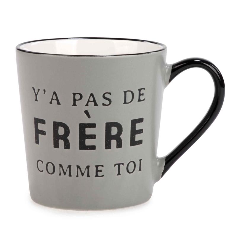 Tasse  caf ''FRRE'', 3-1/2" x 5"