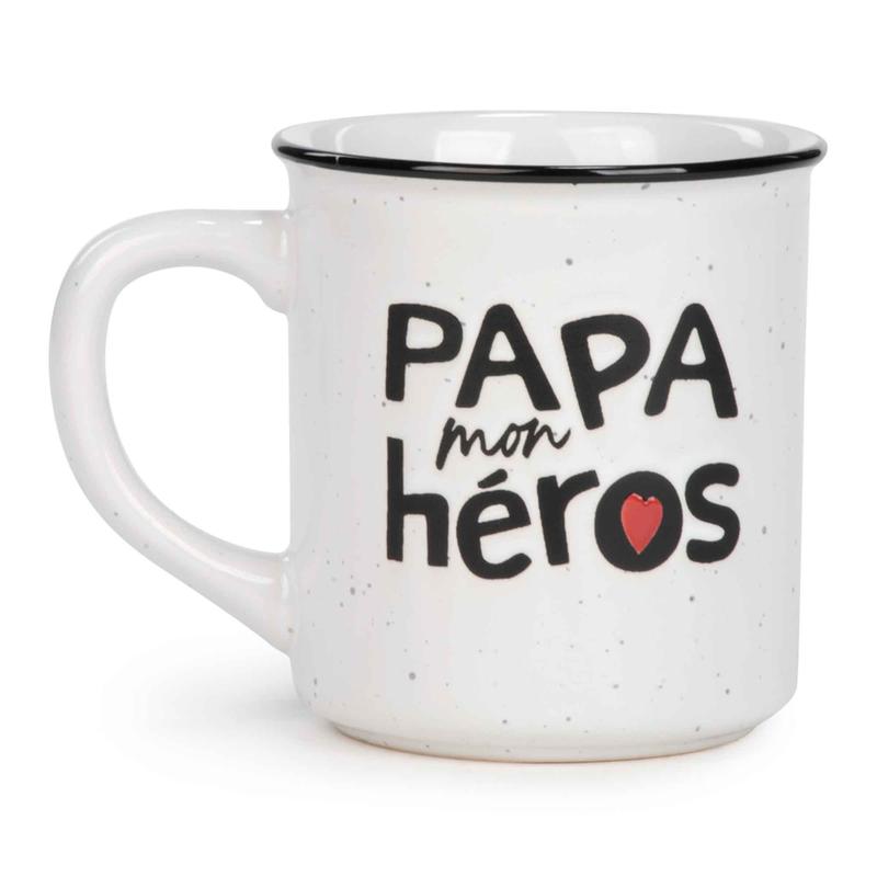 Tasse  caf ''PAPA mon hros'', 3-1/2" x 4"