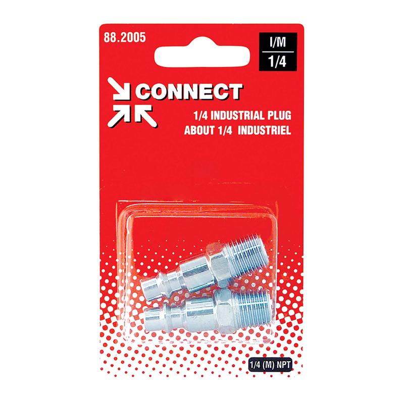About d'air comprim de 1/4 industriel x 1/4 (M) NPT - 2 pcs