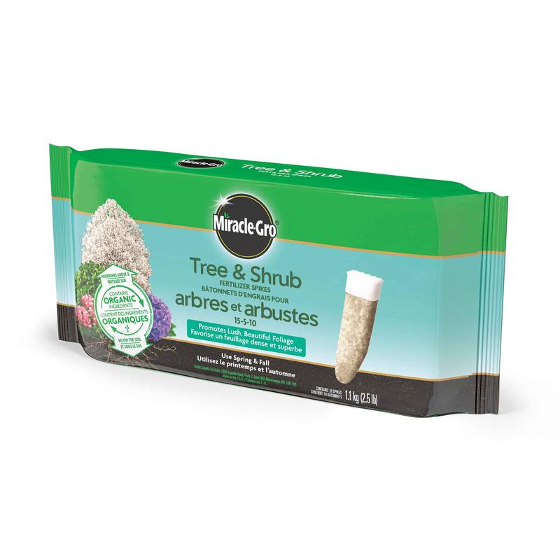 Btonnets d'engrais pour arbres et arbustes Miracle-Gro 15-5-10, 1,1 kg (10 units)