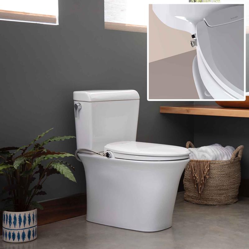 Sige de toilette bidet non lectrique EcoSeat S101, rond
