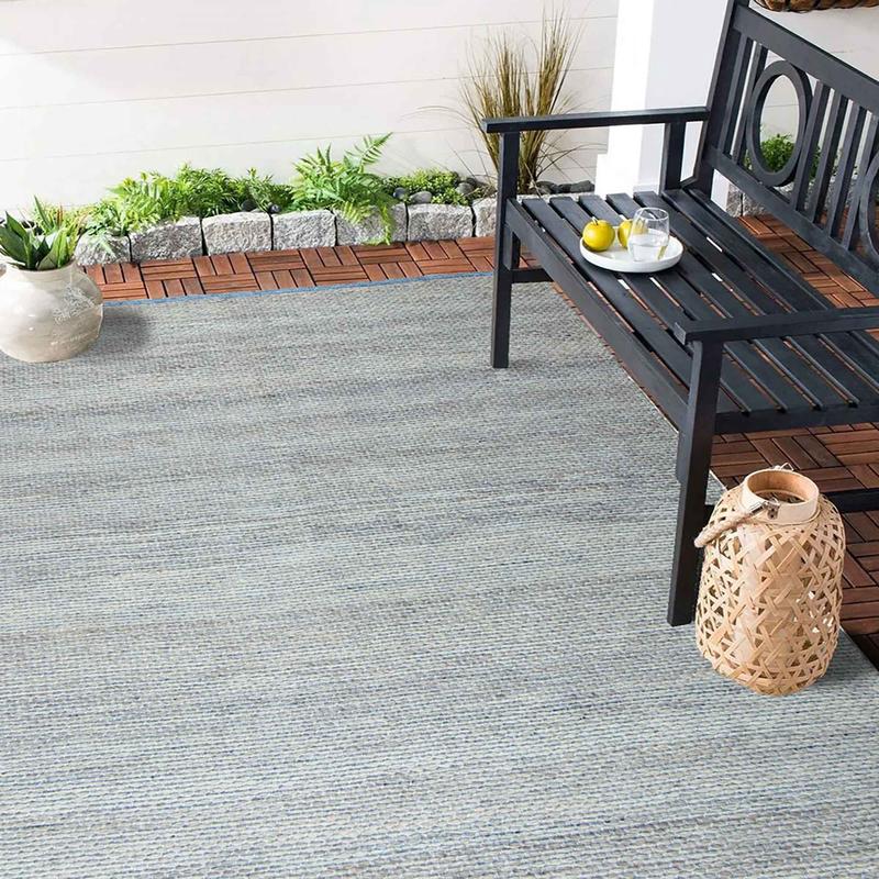 Tapis Ocan, 5' x 7' (bleu naturel)
