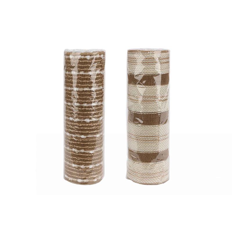 Rouleau de tulle brun et beige, 11" x 30' (choix entre 2 modles)