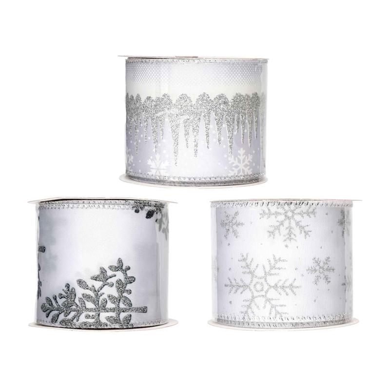 Ruban en tissu avec rebord de fil mallable, choix entre 3 modles