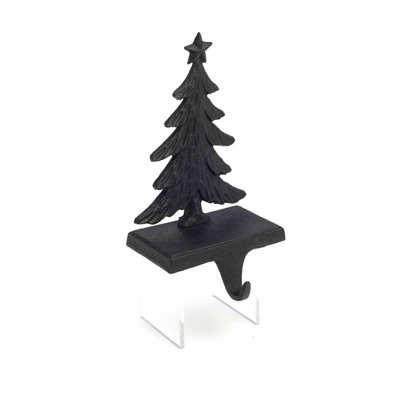 Support de bas de Nol en fonte et en forme de sapin, 9''