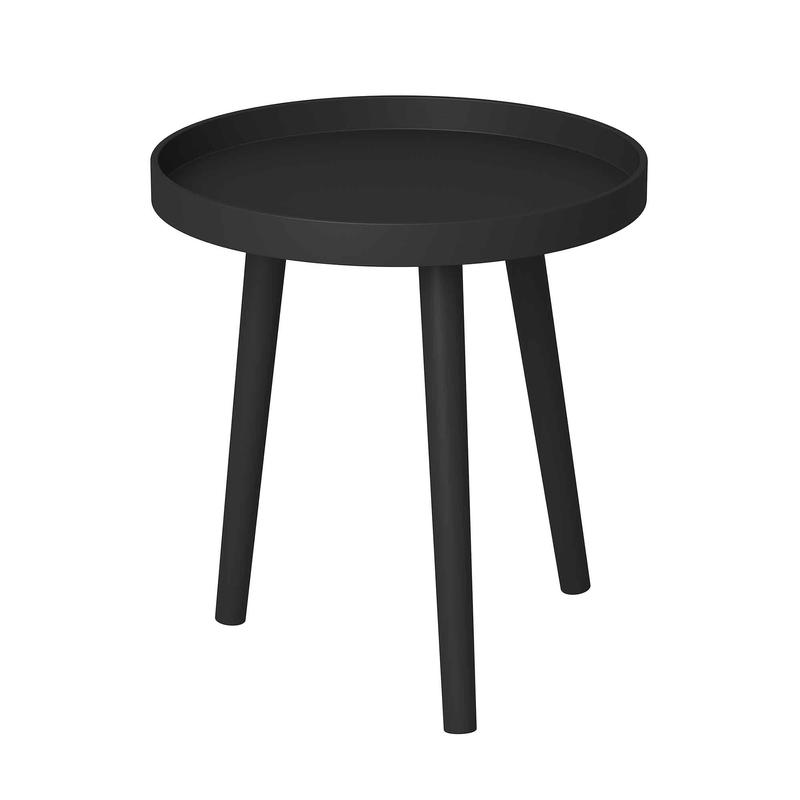 Table d'appoint ronde, 15'' x 17'' (noir)