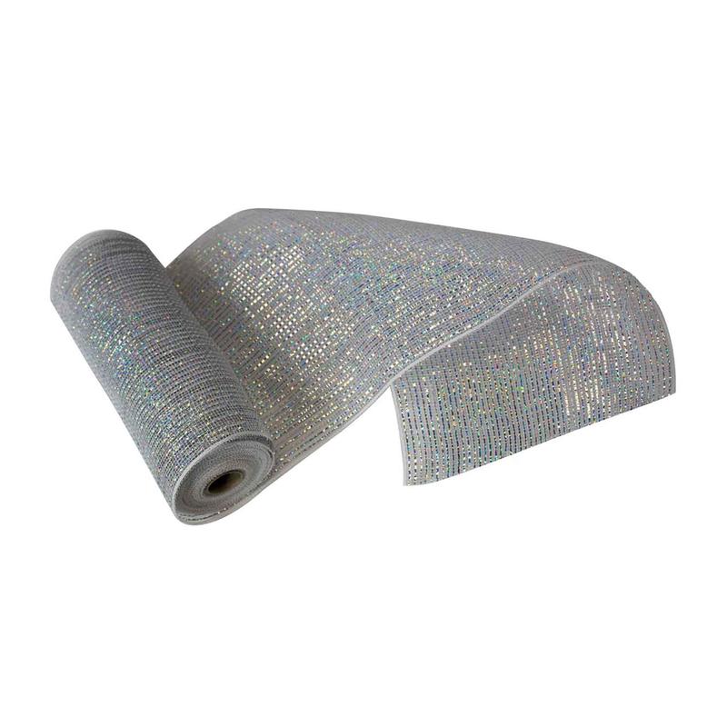 Tulle argent,  11'' x 30'