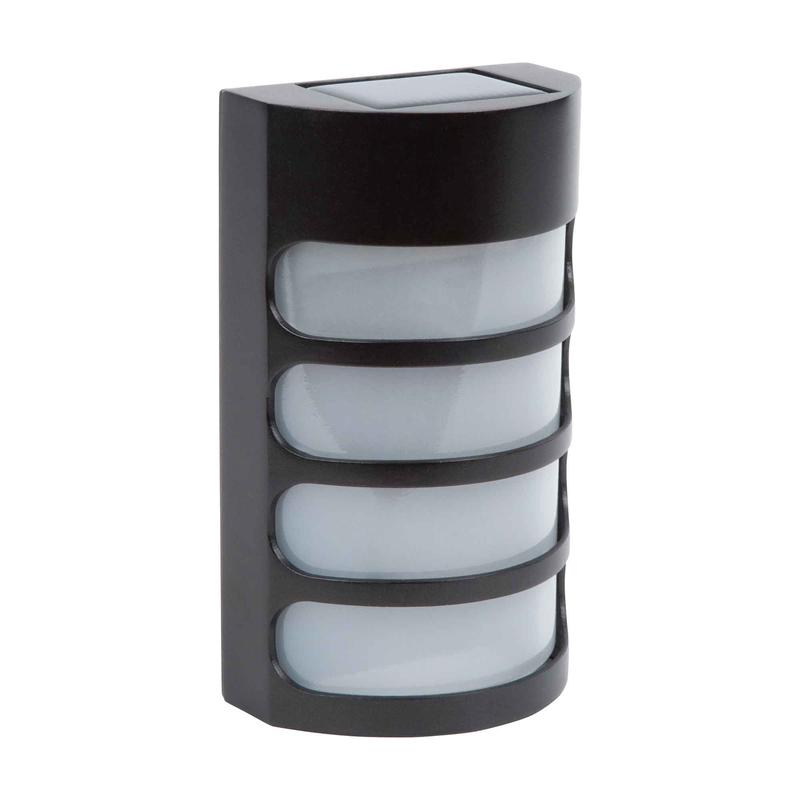 Applique solaire murale, noir