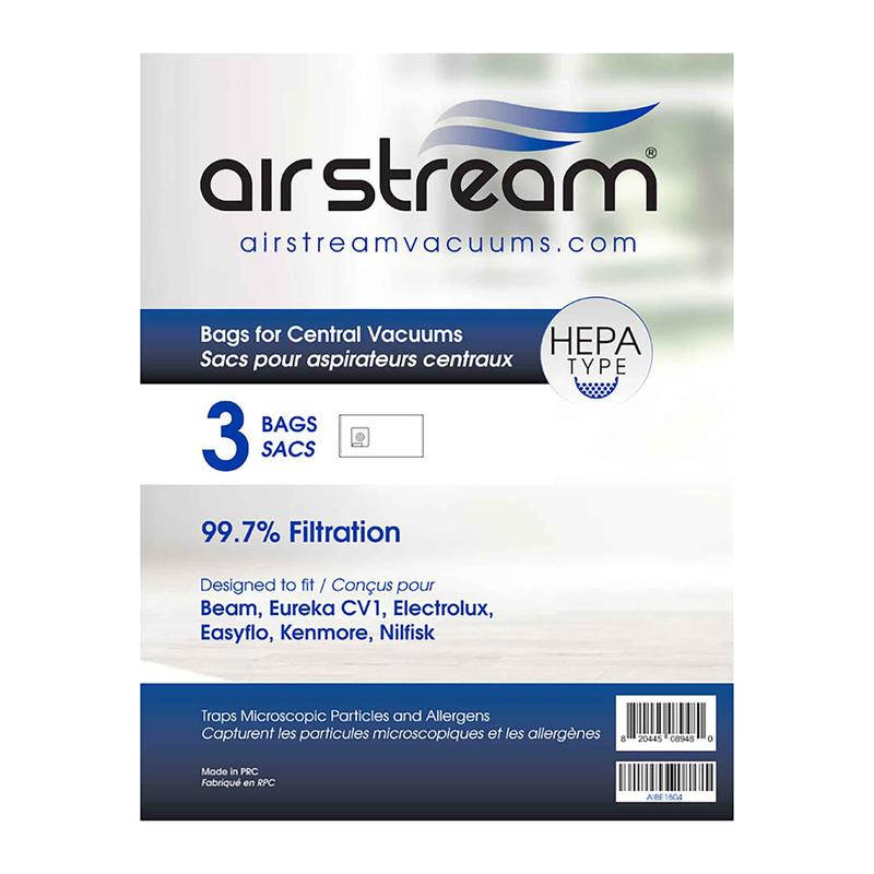Sac pour aspirateurs centraux de Type HEPA, 3 units