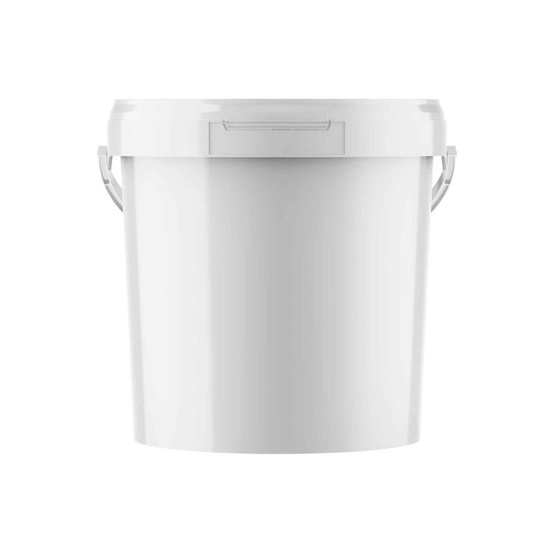 Seau en plastique blanc, 7,5 L