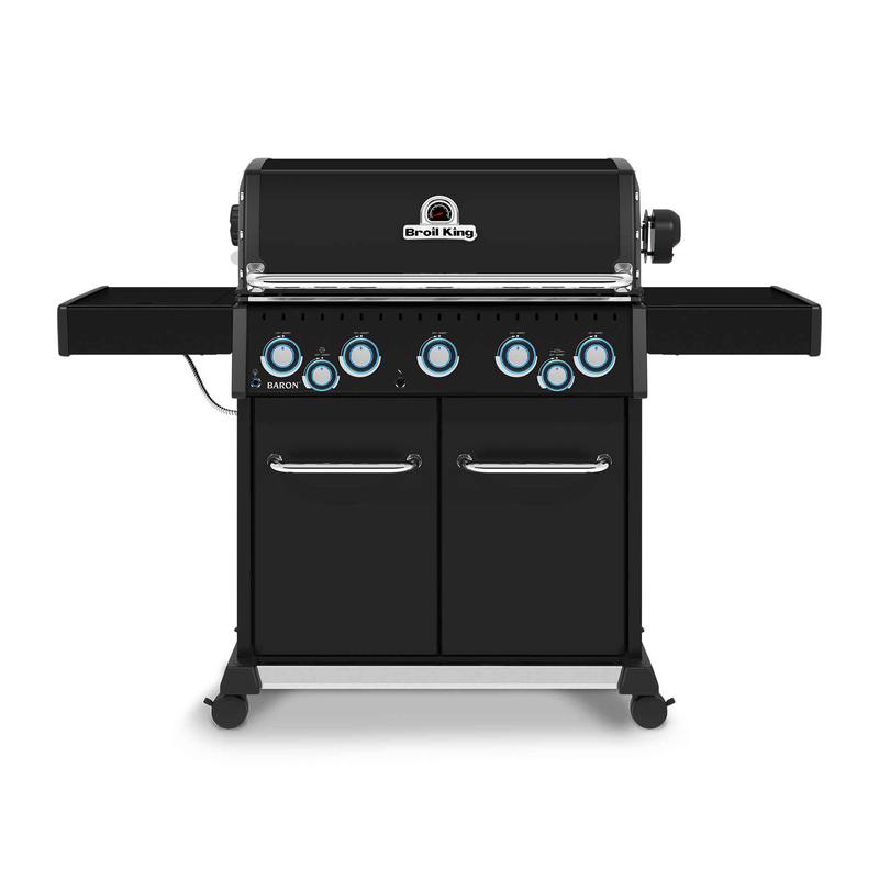 BBQ au propane Baron 590 Pro Shadow  5 brleurs + 1 brleur latral + 1 brleur arrire, 70 000 BTU