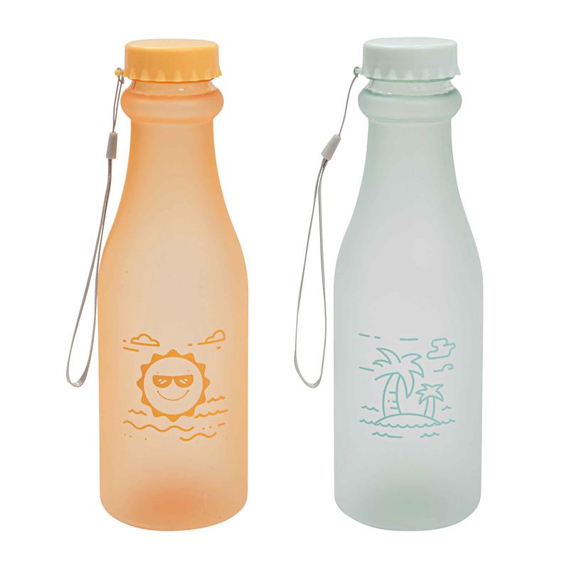 Bouteille en plastique givr, 650 ml (choix entre 2 modles)