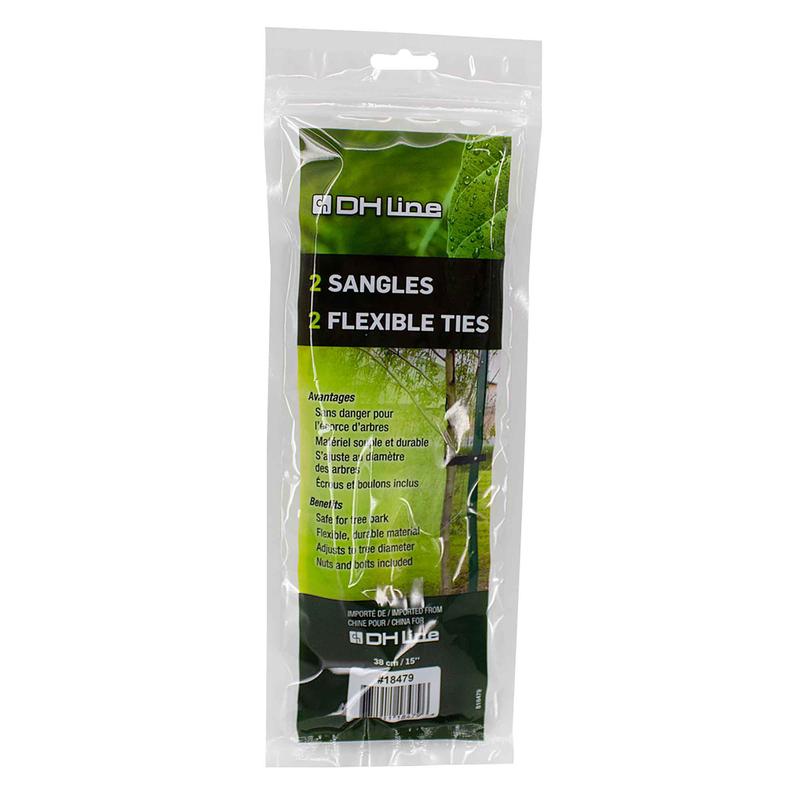 Sangle flexible pour tuteur d'arbre, 2 units