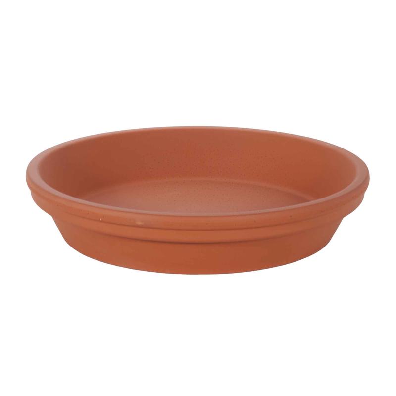 Soucoupe allemande terre cuite, 8.7"