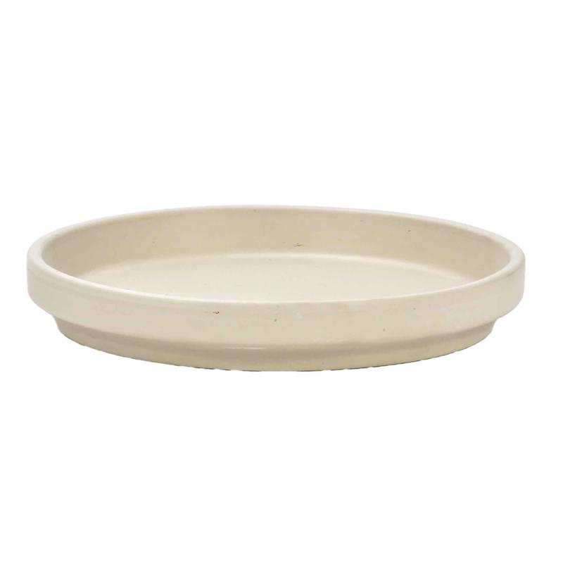 Soucoupe standard granit blanc, 4"